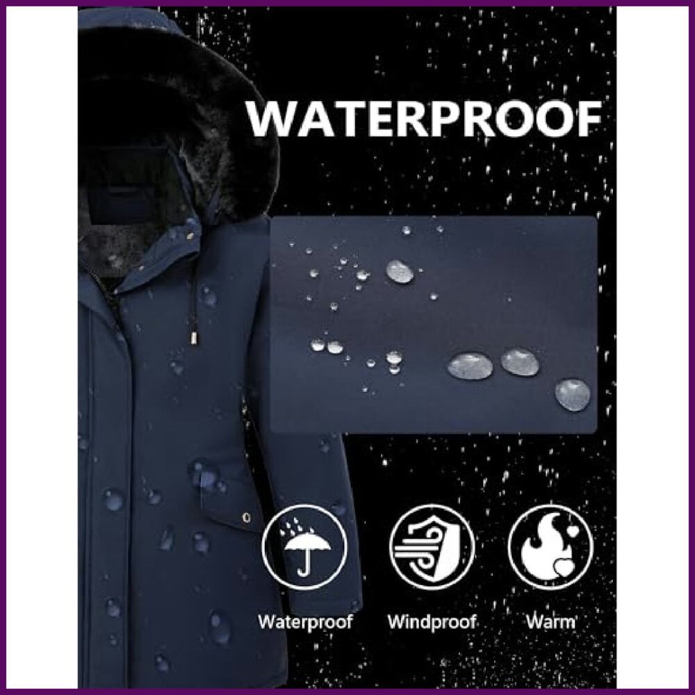 Plus Size Puffer Down Coat Windproof Waterproof R… - image 7